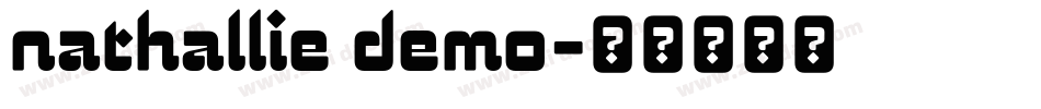 nathallie demo字体转换